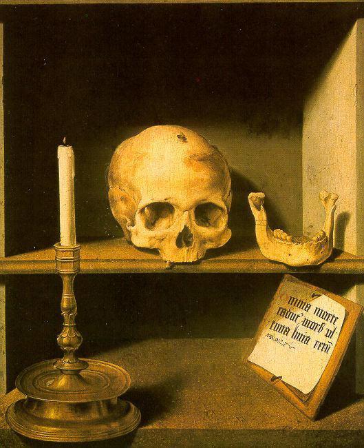 Bruyn, Barthel the Elder Vanitas still life from the reverse of oil painting picture